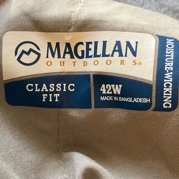 Magellan Outdoors Classic Fit Moisture Wicking‎ Men's Tan Pants - Picture 7 of 12